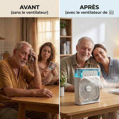 Fraichio AirCool Pro — Rafraîchisseur d'air portable 3-en-1